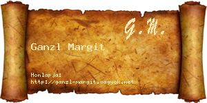 Ganzl Margit névjegykártya